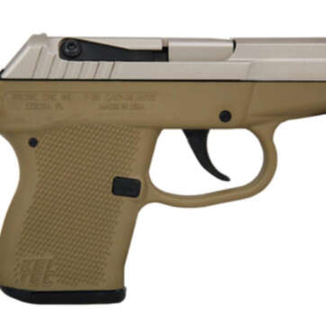 Kel-Tec P-32 .32 ACP 2.68" Barrel Nickel Boron Coated Slide Tan Grip/Frame Double Action Only 7rd - Handsguns - American Guns & Ammo