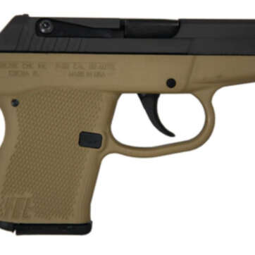 Kel-Tec P-32 .32 ACP 2.68" Barrel Parkerized Slide Cerakote Tan Grip/Frame Double Action Only 7rd - Handsguns - American Guns & Ammo