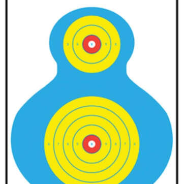 Looper Law Enforcement High Visibility Fluorescent Silhouette Target 19x25", 100/Pack - Competition Guns | American Guns & Ammo