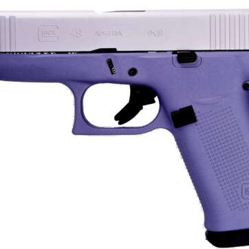 Glock 48 9mm, 4" Barrel, Fixed Sights, Lavender, Silver nPVD Slide, 2x 10rd - Handsguns | American Guns & Ammo