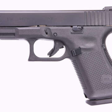 Glock 19M 9mm, 4" Barrel, Ameriglo Agent Night Sights, Rounded FBI Mag Catch, nDLC Hard Finish, 3x15rd Mags - Handsguns - American Guns & Ammo