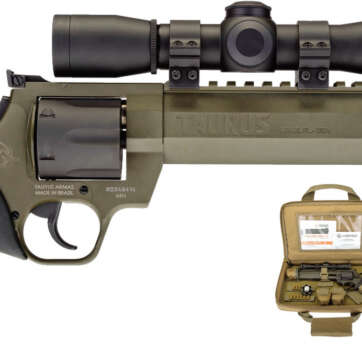 Taurus Raging Hunter 44 Rem Mag, 8.37" Barrel, OD Green-Black, Scope & Case, 6rd - Handsguns | American Guns & Ammo