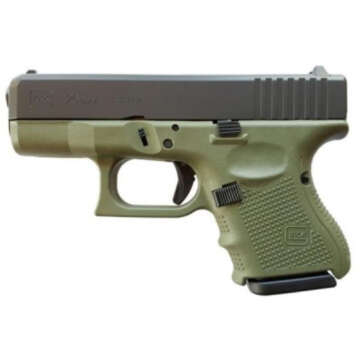 Glock 26 Gen4, 9mm, 10rd, Battlefield Green Frame - Handsguns | American Guns & Ammo