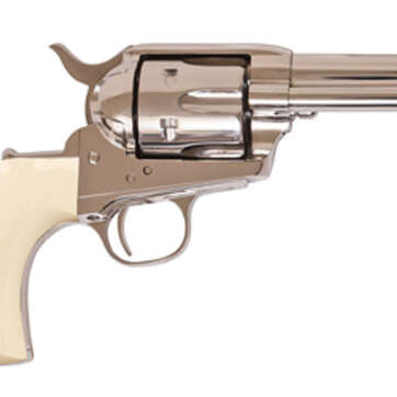 Cimarron Doc Holliday Thunderer .45 Colt, 3.5" Barrel, Ivory Grips, Nickel, 6rd - Handsguns | American Guns & Ammo