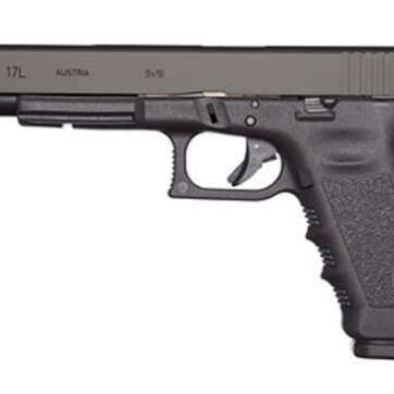 Glock 17L Striker Fired, 9mm, 6.02", Polymer, Black, 17Rd, Adjustable Sights - Handsguns | American Guns & Ammo