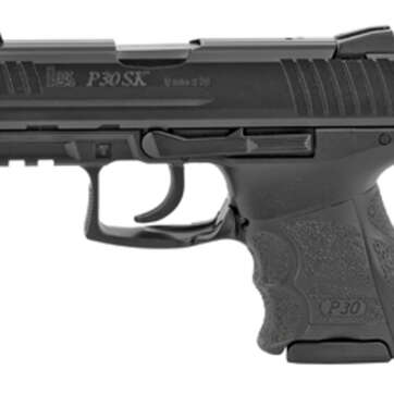 HK P30SK V3 9mm, 3.27" Barrel, Decocker, 3-Dot Sights, Black, 10rd/13rd - Handsguns | American Guns & Ammo