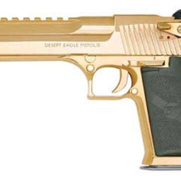 Magnum Research Desert Eagle XIX 50AE, 6 Inch, Gold Finish, 7rds - Handsguns | American Guns & Ammo