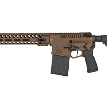 POF Revolution DI Pistol 308 Win, 12.5" Barrel, Dictator Gas Block, 11.5" Renegade Rail, SB-A3 Brace, Cerakote Burnt Bronze - Handsguns | American Guns & Ammo