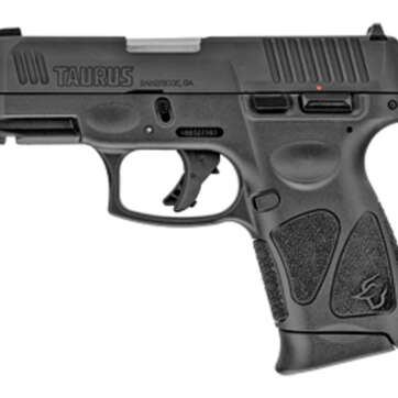 Taurus G3C Pistol, Striker Fired, Compact, 3.26" Barrel, Polymer Frame, Black Color, Fixed Front Sight With Drift Adjustable Rear Sight, 12Rd, 3 Magazines - Handsguns | American Guns & Ammo