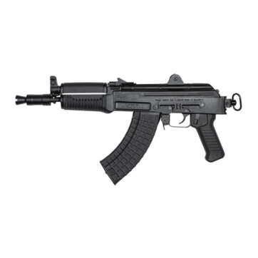 Arsenal SAM7K-04 Pistol, 762X39, 10.5", Steel, Black, Adjustable Sights, Picatinny Rail for Rear Attachments - Handsguns | American Guns & Ammo