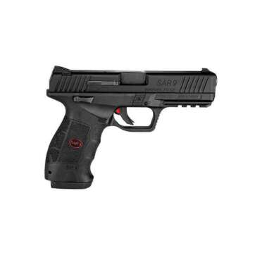SAR USA SAR9 9mm 4.4" Barrel Black Interchangeable Backstrap 17rd Mag - Handsguns - American Guns & Ammo