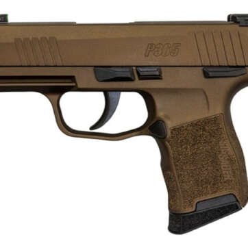 Sig P365 9mm, 3" Barrel, XRay3 Night Sights, Manual Safety, Burnt Bronze, 10rd - Handsguns | American Guns & Ammo