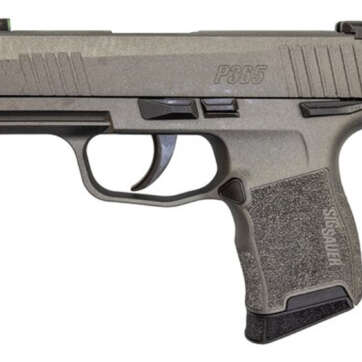 Sig P365 9mm, 3" Barrel, XRay3 Night Sights, Manual Safety, Tungsten Gray, 10rd - Handsguns | American Guns & Ammo