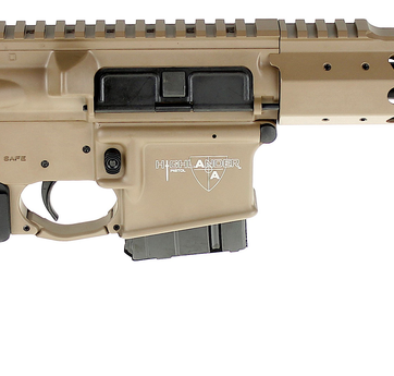 ALEXANDER ARMS Highlander 50 Beowulf 12" 7rd Flat Dark Earth Cerakote Black Polymer Grip Adjustable SBA3 Pistol Brace - Handsguns | American Guns & Ammo