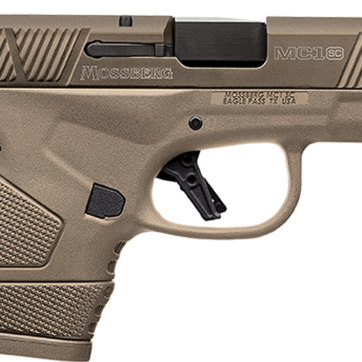Mossberg MC1 Sub-Compact, Striker Fired, 9mm, 3.4" Barrel, Flat Dark Earth, 1-6Rd, 1-7Rd Mag, Ambi Non-Manual Safety, 3 Dot Sight - Handsguns | American Guns & Ammo