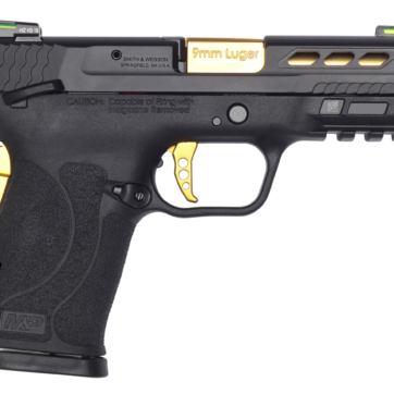 Smith & Wesson Performance Center Shield EZ, Semi-automatic, Compact, 9mm, 3.8" Ported Barrel, Grip Safety,Hi-Viz Litewave Sights - Handsguns | American Guns & Ammo