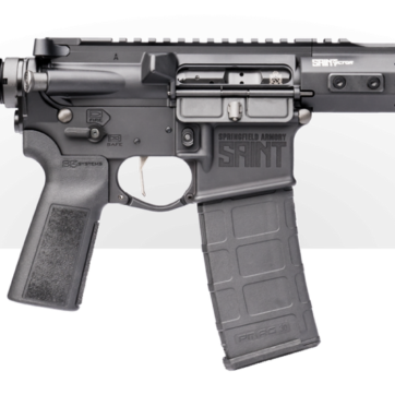 Springfield Saint Victor AR-15 Pistol 223/556, 7.5" Barrel, Blast Diverter, Free-float Handguard M-Lok and Handstop, SBA3 Brace, 30Rd Mag - Handsguns | American Guns & Ammo