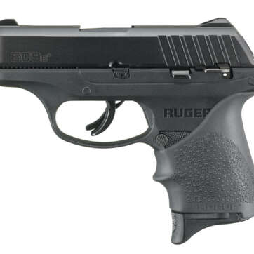 Ruger EC9s 9mm, 3,1" Barrel, Hogue Grip, Manual Safety, Black, 7rd - Handsguns | American Guns & Ammo