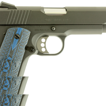Colt Competition Govt 1911, 38 Super, 5" Barrel G10 Blue Grip NovakSights 9rd Mag - Handsguns - American Guns & Ammo