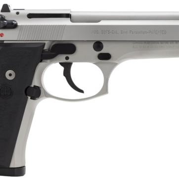 Beretta 92FS 9mm, Inox Finish, 3-Dot Sights, 15rd Mags - Handsguns - American Guns & Ammo
