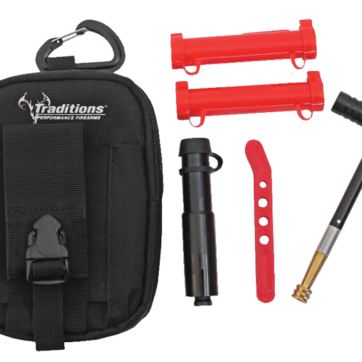 Traditions Field Shooter's Kit with Belt Pouch, Shooting Kit Black - Black Powder Guns | American Guns & Ammo