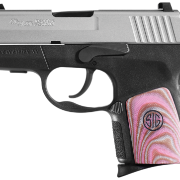 SIG P290 RS Enhanced Re-Strike .380ACP 2.9 Barrel Night Sights Two-Tone Finish Pink G-10 Grips 8rd Mag - Handsguns - American Guns & Ammo