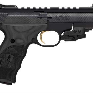 Browning Buck Mark Black Label Carbon Fiber .22 Long Rifle 4"rd Barrel Crimson Trace Laser Matte Black 10rd - Handsguns | American Guns & Ammo