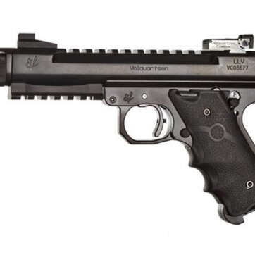 Volquartsen Scorpion .22 LR, 4.5" Barrel, Target 22 Frame, Comp, Target Sights, Black - Handsguns | American Guns & Ammo