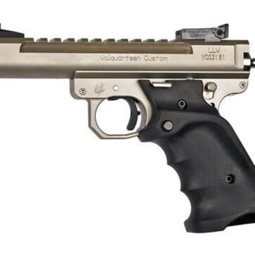 Volquartsen Scorpion .22 LR, 4.5" Barrel, MKIII Style, Volthane Grips, Silver - Handsguns | American Guns & Ammo