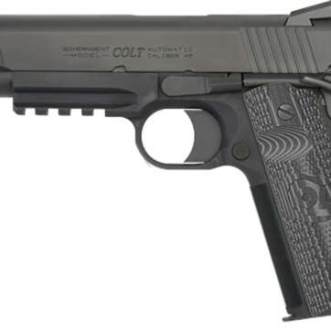 Colt Combat Unit Rail Gun 1911 45 ACP 5" Barrel Novak Sights, G10 Grips 8rd Mag - Handsguns | American Guns & Ammo