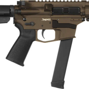 CMMG Banshee MKGS 9mm, 5" Threaded Barrel, Midnight Bronze, RipBrace, RML4 Hand Guard, Magpul Grip, 33rd - Handsguns | American Guns & Ammo