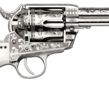 Cimarron George Patton Engraved Revolver 45 Colt, 4.75" Barrel, 6rd - Handsguns | American Guns & Ammo