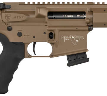 Alexander Arms Highlander 17 HMR, 11" Barrel, SBA3, Flat Dark Earth, 10rd - Handsguns | American Guns & Ammo