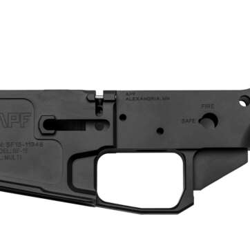 Alex Pro Firearms Stripped AR-15 Lower Receiver, Billet, Black - RIFLES | American Guns & Ammo