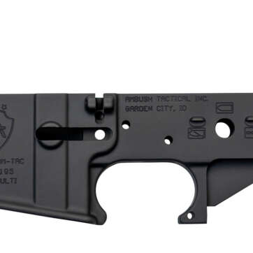 Ambush Tactical Stripped AR-15 Lower Receiver, Multi-Cal, Black - RIFLES | American Guns & Ammo