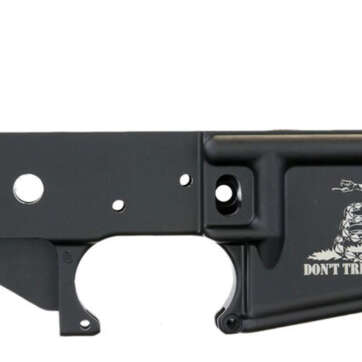 Anderson Don''t Tread On Me Stripped Lower, Multi-Cal, Black - RIFLES | American Guns & Ammo