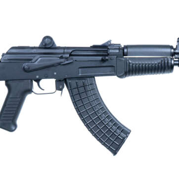 Arsenal SAM7K-34 AK Pistol 7.62x39mm, 8.5" Barrel, No Stock, Polymer, Black, Ships w/ 5rd Mag - Handsguns | American Guns & Ammo