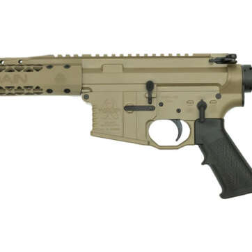 Black Rain Ordnance Fallout15 Pistol, .223/5.56, 10.5" Barrel, SBA3 Brace, FDE, 30rd - Handsguns | American Guns & Ammo