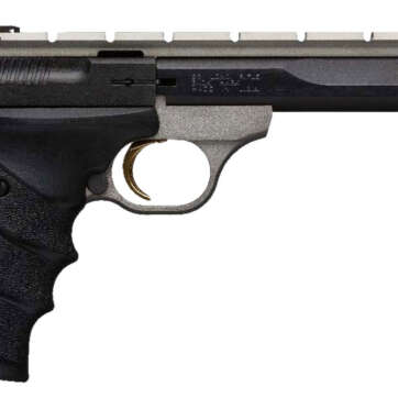 Browning Buck Mark .22 LR, 5.5" Barrel, Black Ultragrip RX, Grey, 10rd - Handsguns | American Guns & Ammo