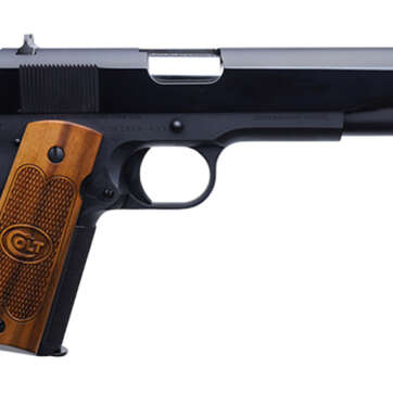 Colt 1911 Government .45 ACP, 5" Barrel, Fixed GI Sights, Blued, 7rd - Handsguns | American Guns & Ammo