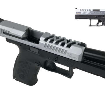 CZ P-10 C 9mm, Exclusive Cajun Gunworks Package, Custom Slide Cuts, 15rd - Handsguns | American Guns & Ammo