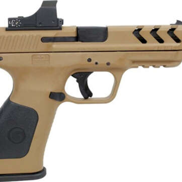 Girsan MC28SA 9MM 4.25" Threaded Barrel With Optic, Flat Dark Earth Polymer Frame, 15rd Mag - Handsguns - American Guns & Ammo