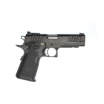STI Staccato P 9mm, 4.4" Bull Barrel, Fiber/Adj. Tactical Sights, DLC, 17/20rd - Handsguns | American Guns & Ammo