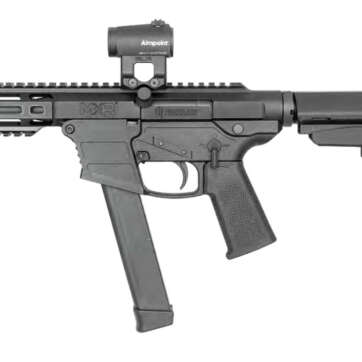 FightLite MXR PCC 9mm, 5" Barrel, M-Lok, Glock Mags, SBA3, Black - Handsguns | American Guns & Ammo