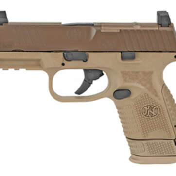 FN 509 Compact MRD 9mm, 3.7" Barrel, FN Optics Mounting System, Flat Dark Earth, 12rd/15rd - Handsguns | American Guns & Ammo