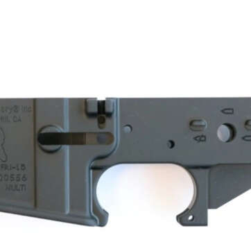Franklin Armory Stripped Lower, Binary Mode Engraving, Multi-Cal, Black Hardcoat Anodized - RIFLES | American Guns & Ammo