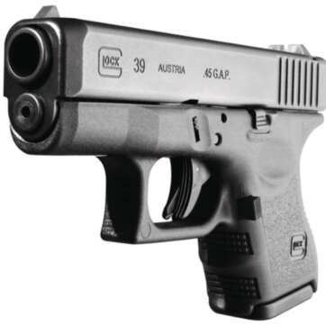 Glock G39 .45 GAP 3.47" Barrel Black Finish Fixed Sights Refurbished 6rd - Handsguns - American Guns & Ammo