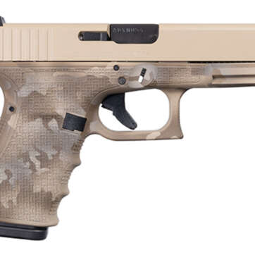 Glock 19 Gen 4 9mm, Apollo Custom, 4" Barrel, Desert Multicam, 3x 15rd - Handsguns | American Guns & Ammo