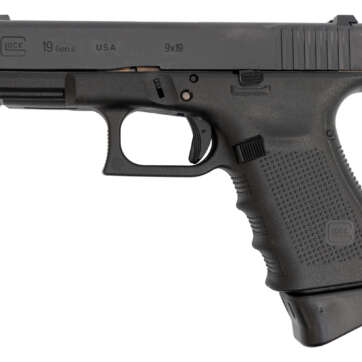Glock 19 Gen4 USA 9mm, 4" Barrel, Lumin Sights, Black, 15rd - Handsguns | American Guns & Ammo