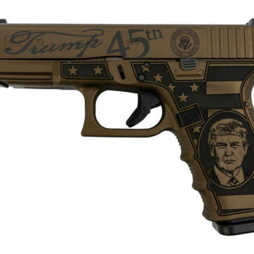 Glock 19 Gen4 Trump MAGA Limited Ed., 9mm, 4.6" Zaffiri TiN TB, Burnt Bronze, 3x 15rd - Handsguns | American Guns & Ammo
